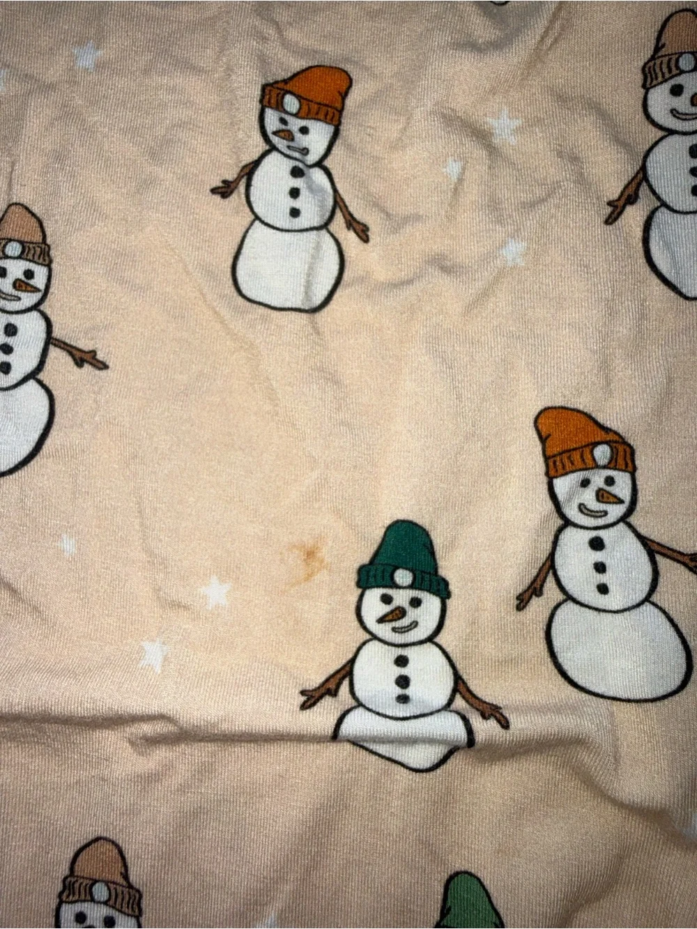 Whimsical Threads Snowman Bamboo Pjs Size 5/6
